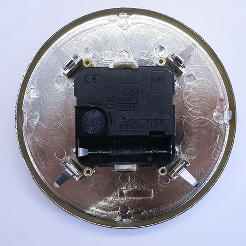 Inserto per orologio da parete circolare in argento puro da 130 mm