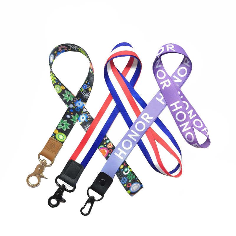 Vendita diretto di fabbrica su misura di lanyard all'ingrosso di poliesteri lanyard pelle lanyard in pelle PU negozio di cuoio lanyard high grado lanyard logo personalizzato