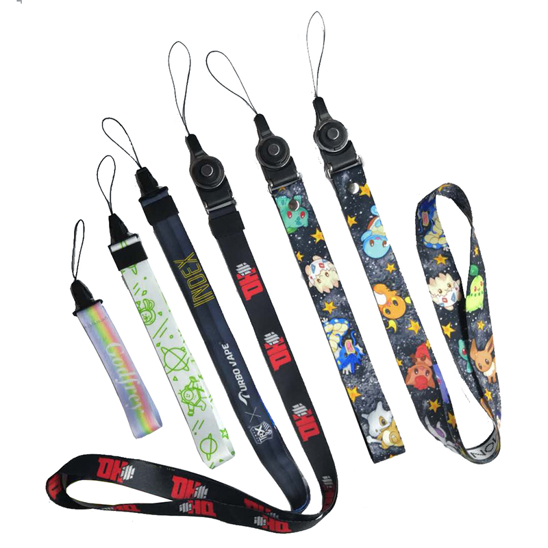 Vendite dirette di fabbrica due in uno staccabile Lanyard Mobile Phone Lanyard Scherm di seta a schermo a filo di trasferimento a nastro professionale personalizzazione professionale