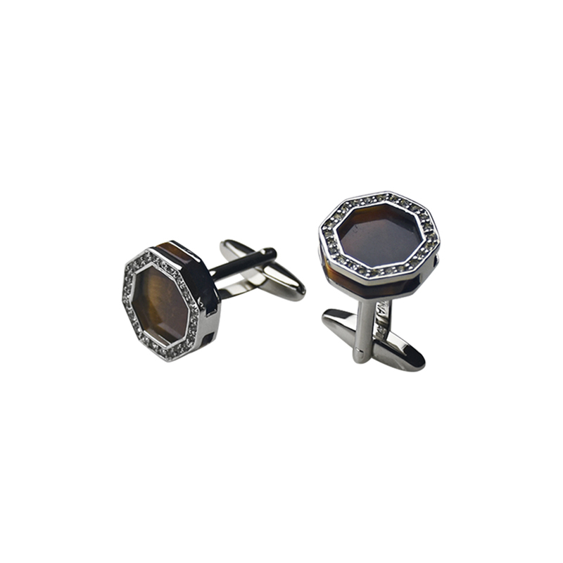 Tigre's Eye *Crystal Personalized Shirts Cuff Links