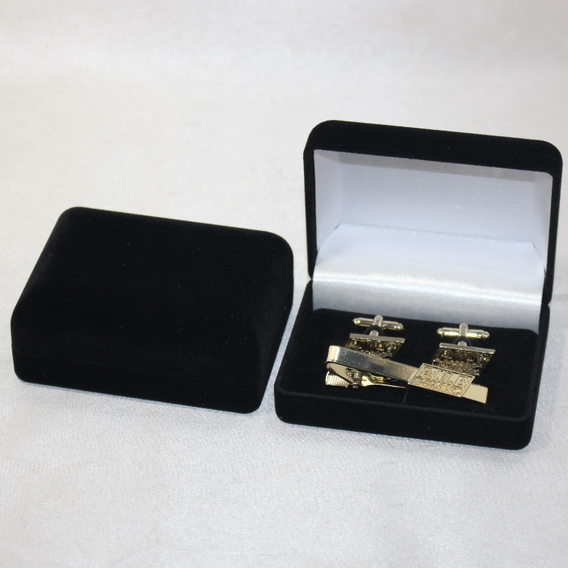 Elemento D-45 forma rotonda Velvet Box per gemelli, collant o medaglie, medaglie monete -, distintivi, mm.84*64*36, pesi circa 48g