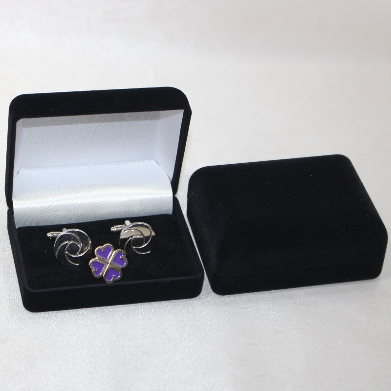 Elemento D-45 forma rotonda Velvet Box per gemelli, collant o medaglie, medaglie monete -, distintivi, mm.84*64*36, pesi circa 48g