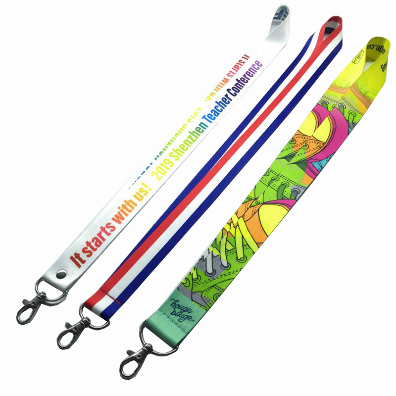 Vendite dirette di fabbrica su misura catena chiave all'ingrosso cartone animato corda appendente cintura in poliestere appendente corda logo personalizzato