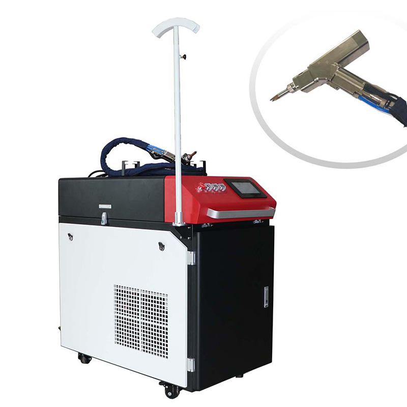 Testa oscillante 1000W Laser portatile a fibra ottica con testa oscillante per acciaio inossidabile alluminio rame ferro metalli