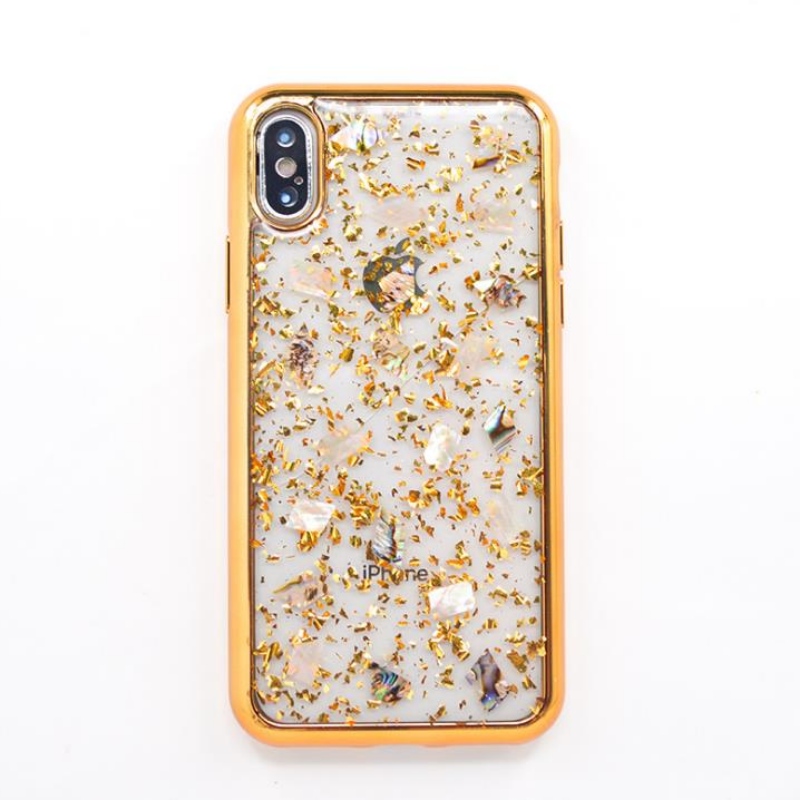 Apple per la vendita diretta iPhone placcatura in oro bordo bordo, colorato fata shell trasparente mobile shell personalizzato