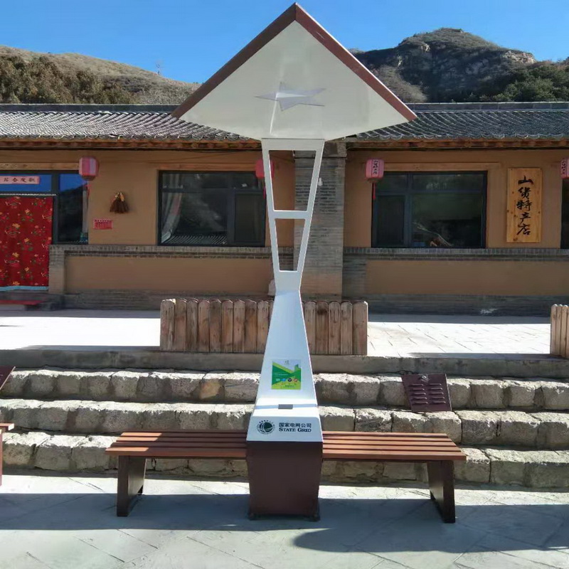 Panca da giardino per esterni di nuovissima progettazione con ricarica USB Smart Wifi