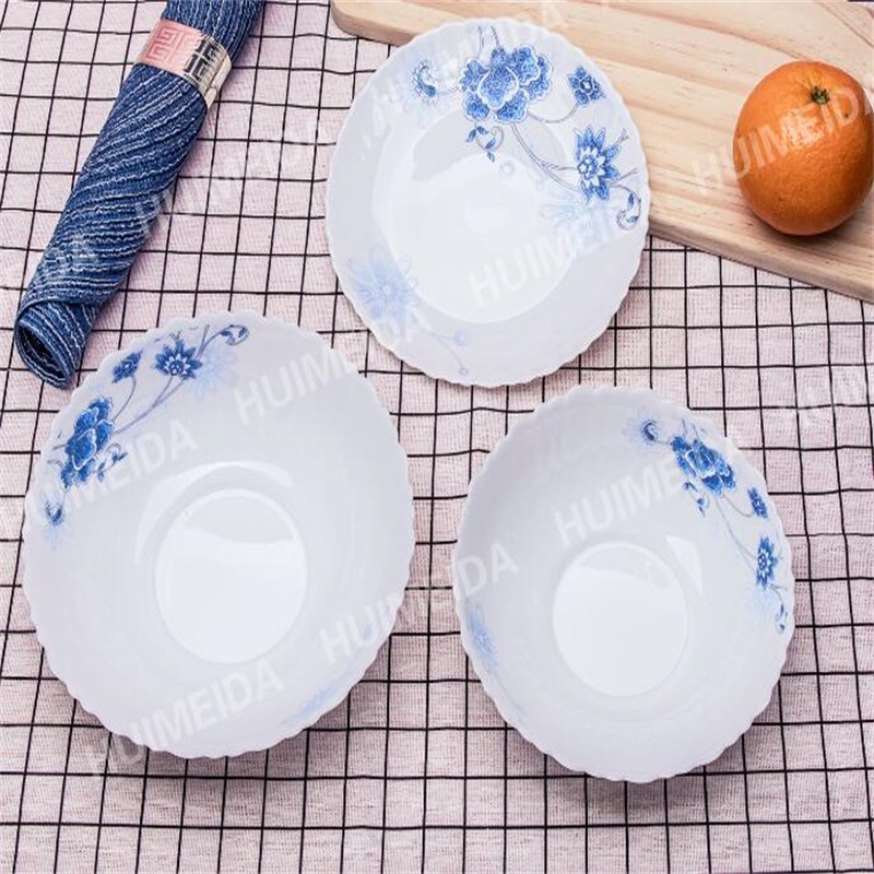 Polpetta in vetro opaco set di cena -- TW Bowl &Heat Resistente di vetro Opal Glassware
