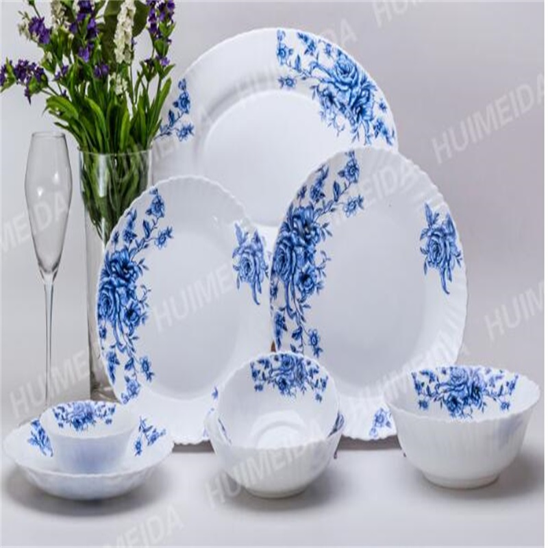 Polpetta in vetro opaco set di cena -- TW Bowl &Heat Resistente di vetro Opal Glassware