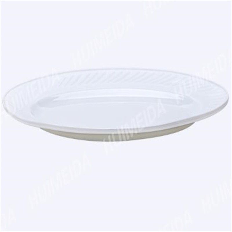 Ceneri in vetro opaco set di cena - HYP OVAL PLATO