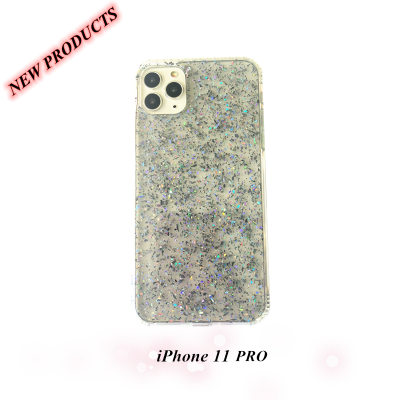 NUOVI PRODOTTI: IPHONE 11 PRO produttori vendita diretta flash POLVERE GOLD FOIL SILVER FOIL cellulare Conchiglia, cover protettiva tutto soft edge hard shell shell protettiva