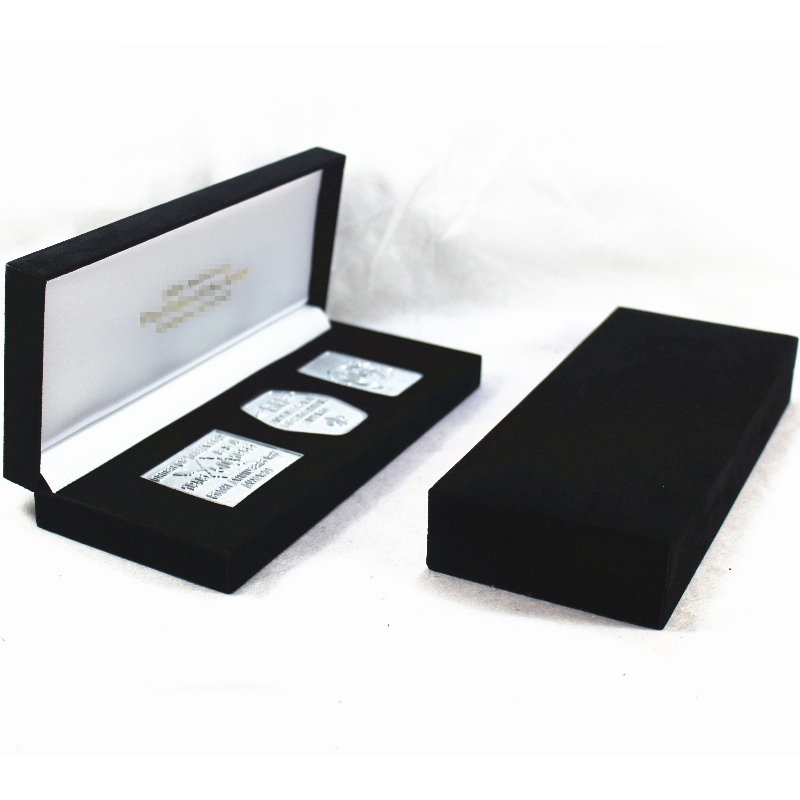 Articolo V-13 scatola di flanelette rettangolare per 180*60 mm monete multiple, distintivi, medaglie, eccprodotti.mm...202*85*36, peso circa 166g