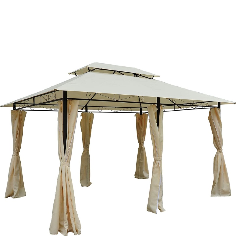 Doppio tetto esterno con gazebo soft top ventilato e tende rimovibili