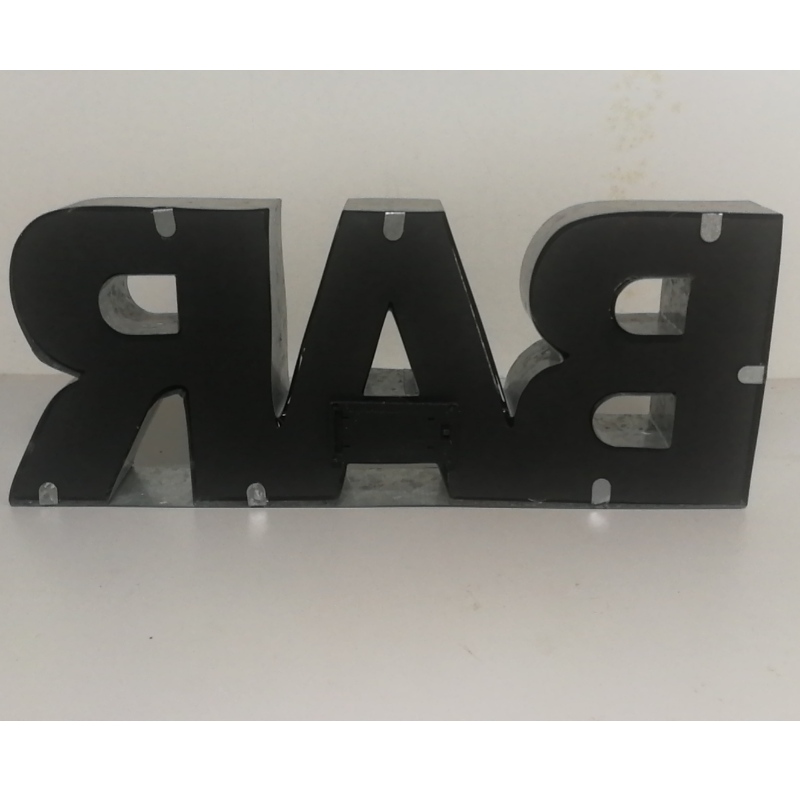 3D LED Metallo Tin Bar Sign LED Letter Sign Marquee Letter Light Lamp per Bar Cafe Shop