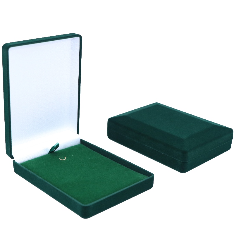 D-15 Cassetta di velluto rosso e nero su misura per monete, collana e medaglia