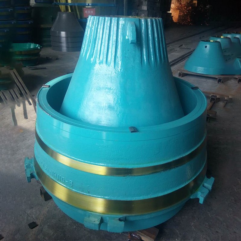 Sandvik CH440 \/ CH430 \/ Metso GP300S Liner e mantello per scodelle Mn18cr2 con Molly, Barmac 9100SE Parti VSI per Fujerah Quarry, Emirati Arabi Uniti.