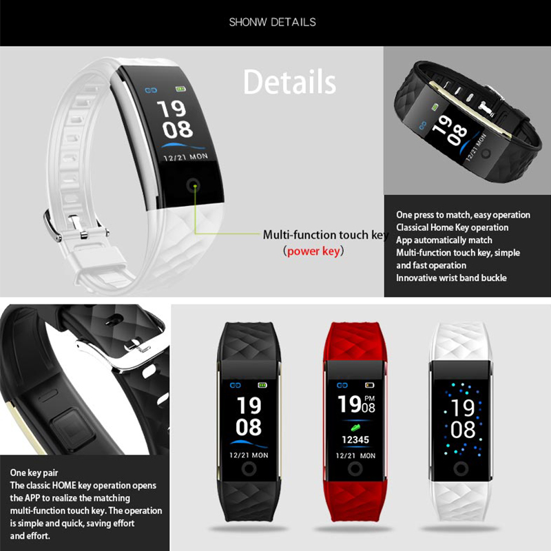 Smart watch Dynamic heart rate detection (JYDA4725) S2Color screen Dynamic heart rate Smart health braccialetto