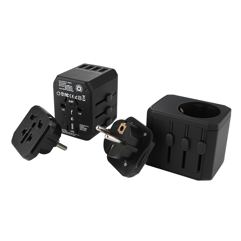 Ground110V-240V plugin globali 4 USB porta universale 5V/6A adattatore di viaggio standard multiuso