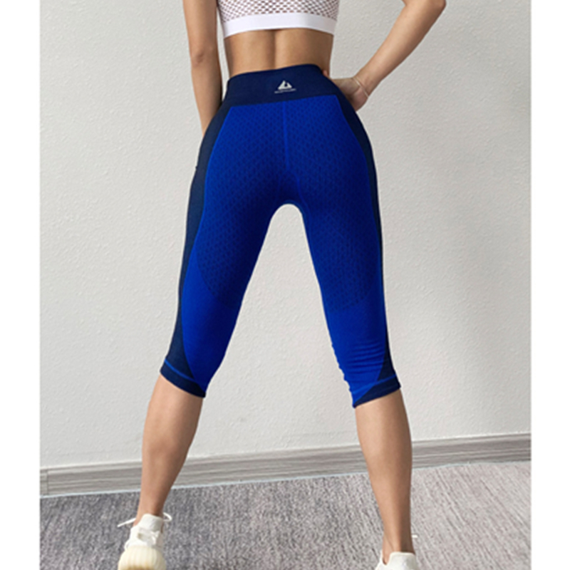 Leggings yoga alto rimbalzo asciugatura rapida traspirante e dimagrante fianchi di sollevamento vita media salto esercizio fitness pantaloni per donna estate
