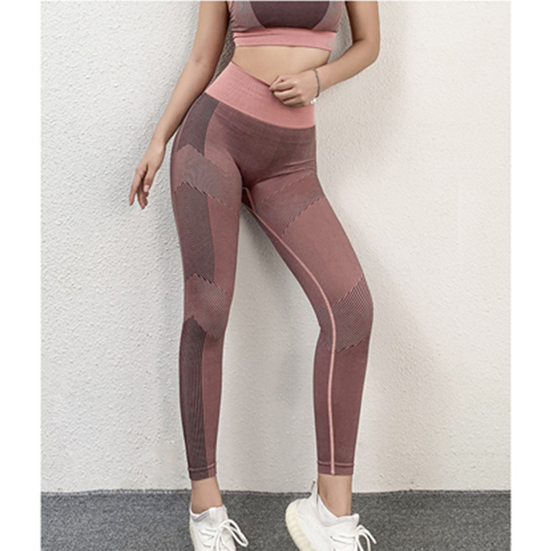 Pantaloni sportivi da allenamento ad asciugatura rapida da donna a vita alta pantaloni sportivi per lo yoga da corsa autunnali