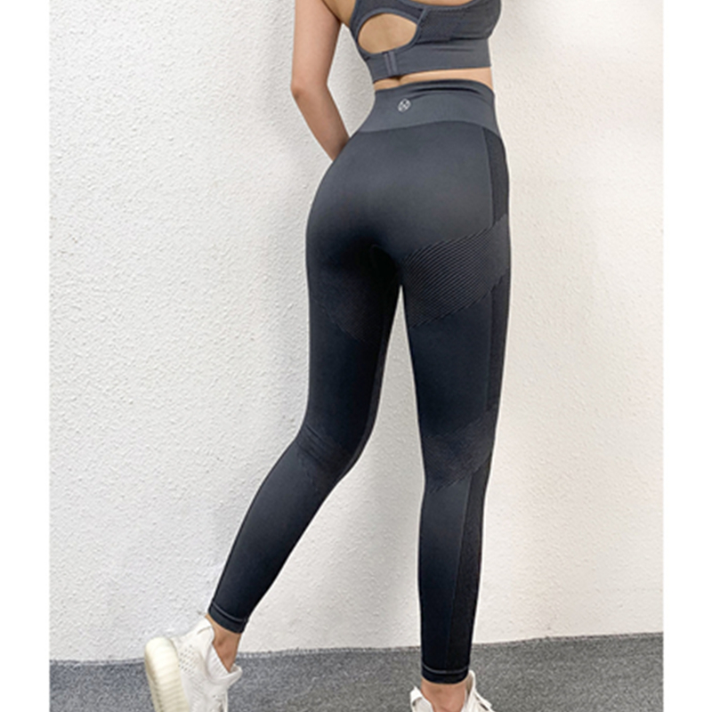 Pantaloni sportivi da allenamento ad asciugatura rapida da donna a vita alta pantaloni sportivi per lo yoga da corsa autunnali