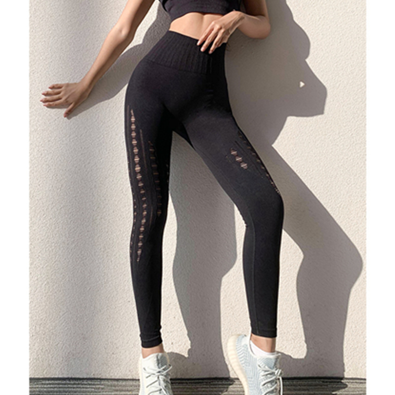 Pantaloni da yoga da donna con leggings pantaloni da allenamento per fitness hip-hop da corsa pantaloni da yoga tuta sportiva