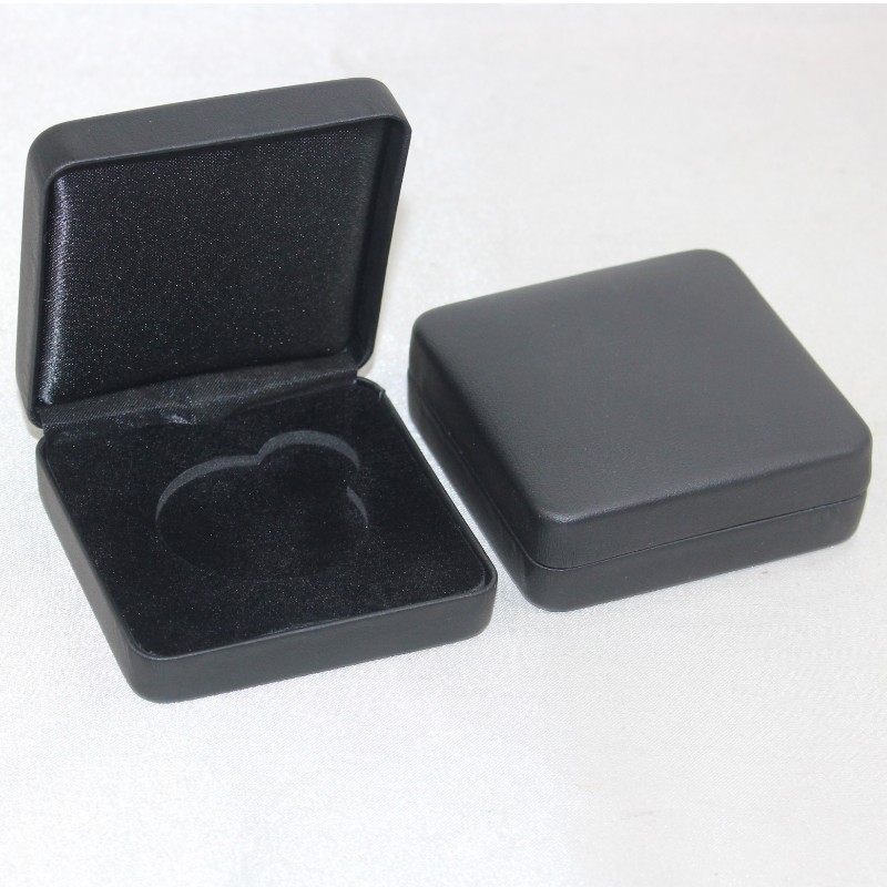 Medaglia T-02 rivestita da flanelette o pour Leather per la moneta 25-45mm, distintivo＆piccola medaglia, ecc. mm.65*65*26, pesi circa 55g