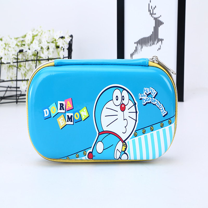 Borsa astuccio in cartone animato EVA con cerniera Catena portamatite Borsa per studenti in astuccio EVA