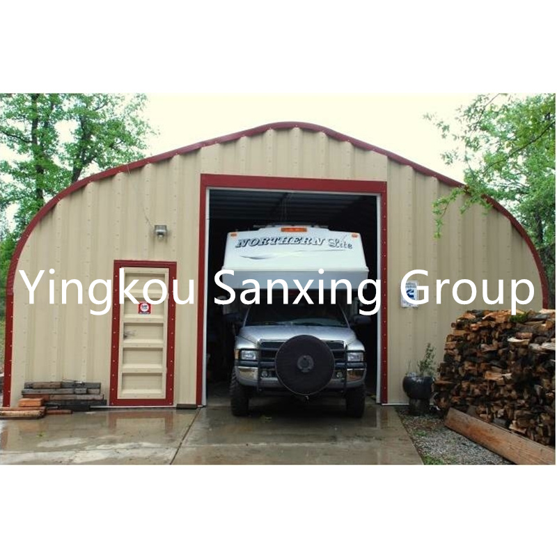 Linea di produzione di edifici a forma multipla Quonset