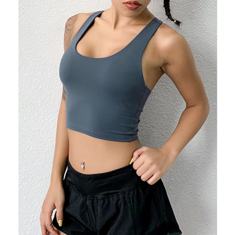 Intimo sportivo Esecuzione femminile sport anti-shock per il fitness senza reggiseno con ferretto