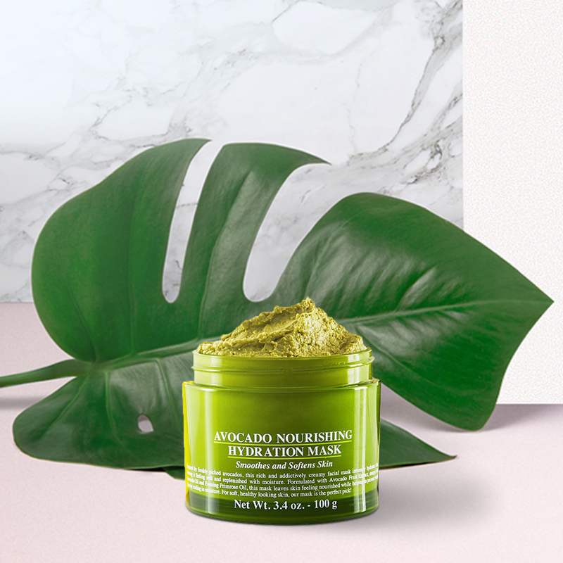 Maschera idratante nutriente all'avocado