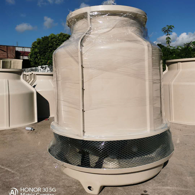 Torre di raffreddamento circolare in plastica rinforzata con fibra di vetro da 60 tonnellate