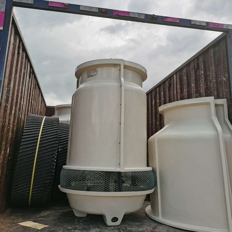 Piccola torre di raffreddamento ad acqua in acciaio di vetro da 8 tonnellate piccola torre di raffreddamento per celle frigorifere