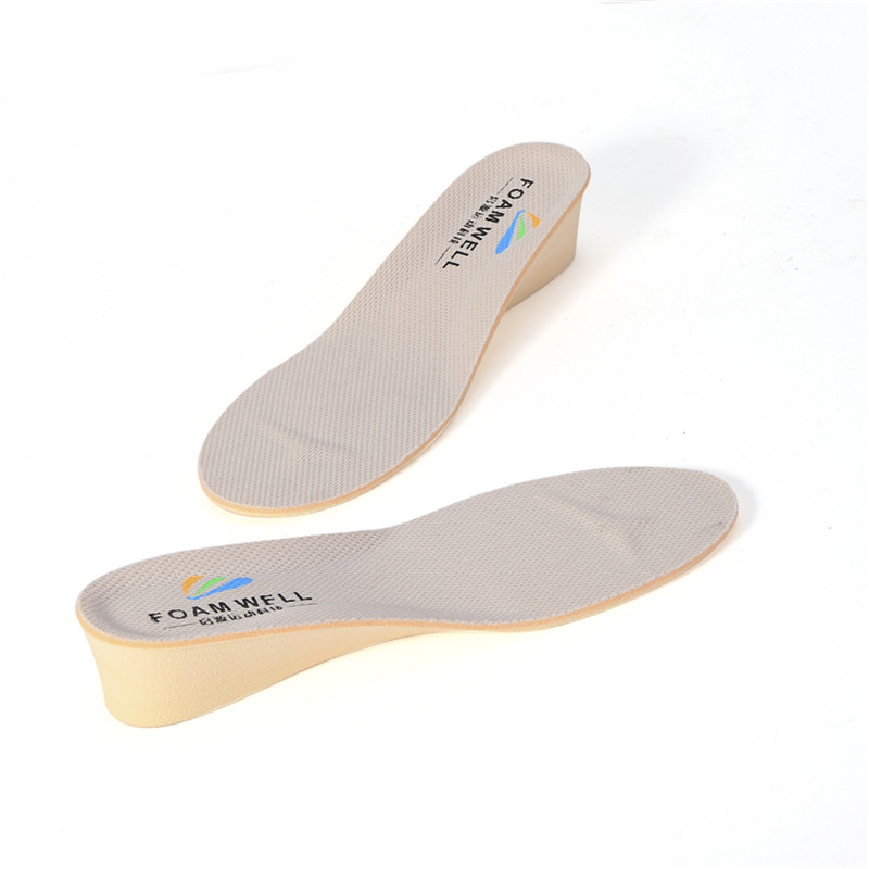 High Quality 5D Memory Foam PU GEL Cushion Shoe Elevatore Comfort Invisible Plastic Height Insole
