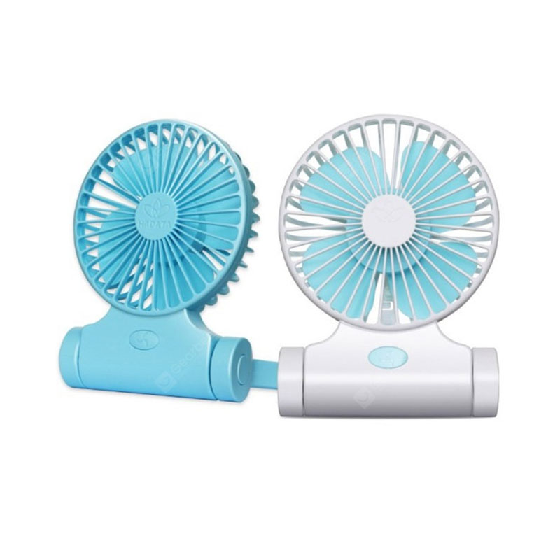 Applique Ventilatore elettronico a sospensione USB Ricarica portatile Mini Desktop Angolo regolabile portatile esterno - Bianco