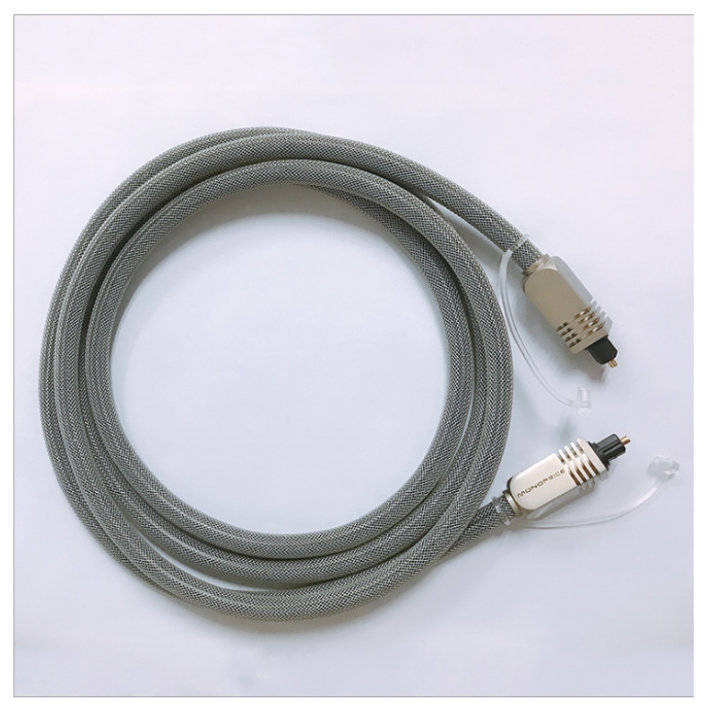 Personalizzata fibra ottica SPDIF di alta qualità cavo audio in acciaio inossidabile trecce intrecciato auto cavo di trasmissione audio digitale