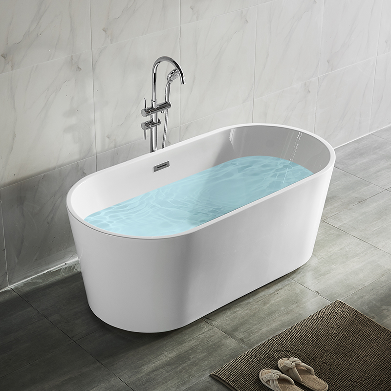 Moderno Bagno Bianco Solido Superficie Bagno Freestanding per Hotel Project o uso domestico