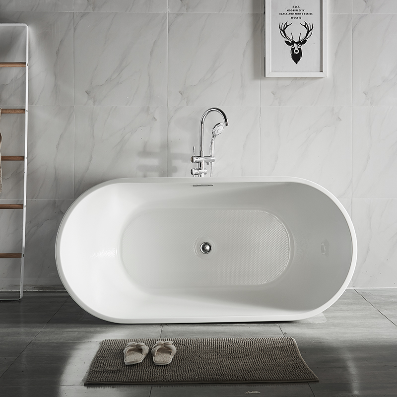 Moderno Bagno Bianco Solido Superficie Bagno Freestanding per Hotel Project o uso domestico