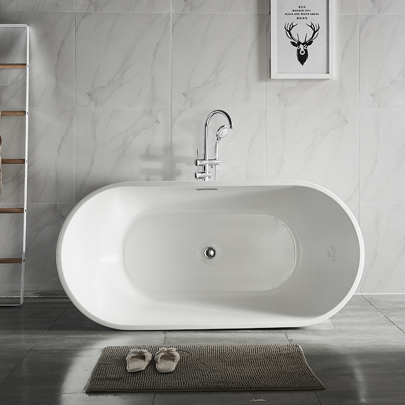 Moderno Bagno Bianco Solido Superficie Bagno Freestanding per Hotel Project o uso domestico