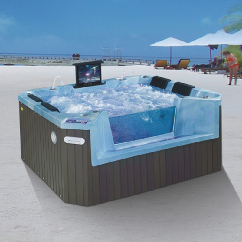 4 persona spa spa all'aperto, TV con vasca idromassaggio sexy layout batuth, bagno con angolo acrilico spa