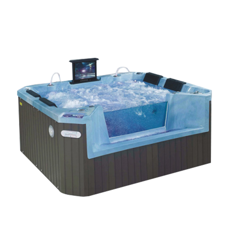 4 persona spa spa all'aperto, TV con vasca idromassaggio sexy layout batuth, bagno con angolo acrilico spa