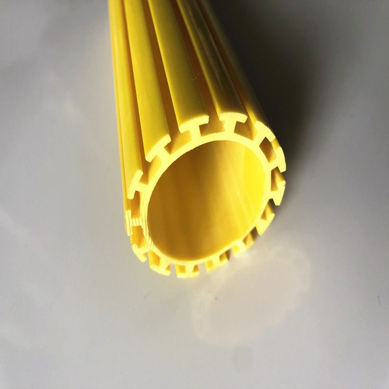 profilo del tubo di plastica del tubo del profilo del PVC dell'estrusione su misura per la scanalatura scorrevole del supporto del lecca-lecca