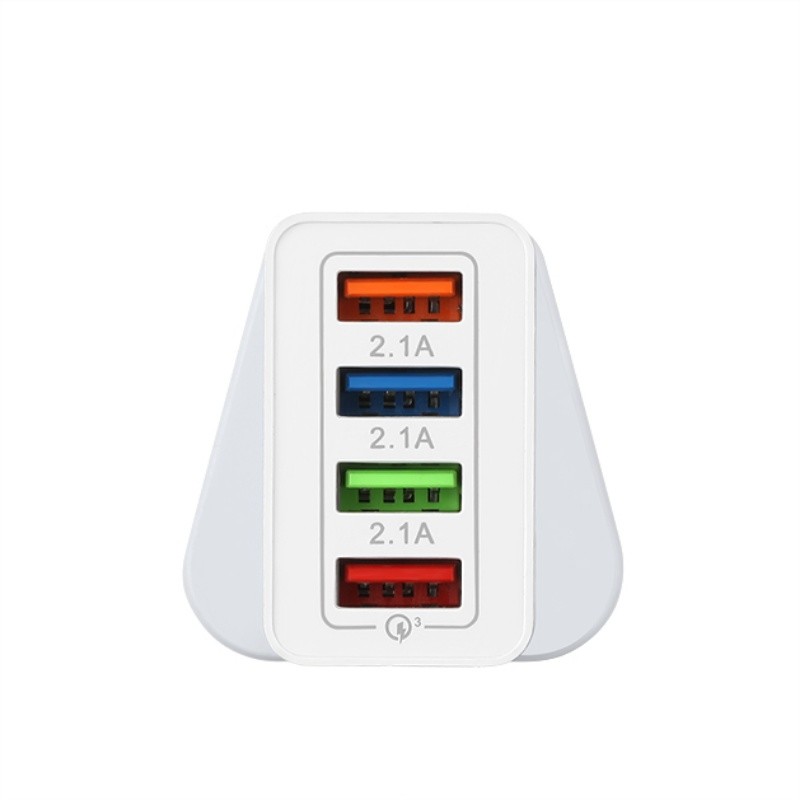 Plug fast 3.0 18W 4 2.1A Port USB Charger AC Travel Charter Adapter caricabatterie portatile usb multi charger