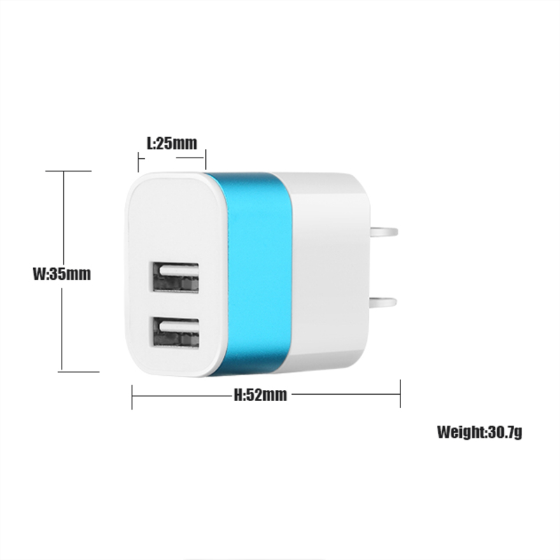 Factory Price FCC Fast Charge Travel 2 ports Usi Originale caricabatterie rapido cellulare per iphone 5 6 7 8 x