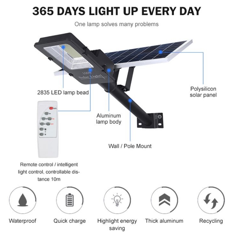 SMD 60w 100w 150w 200w 300w luce solare led Street