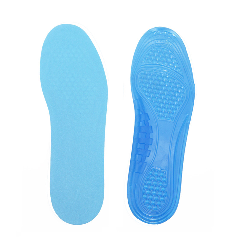 Non-slip sport arco supporto ortotic comfort gel silicone pu foam insole per alleviare il dolore della sensibilità