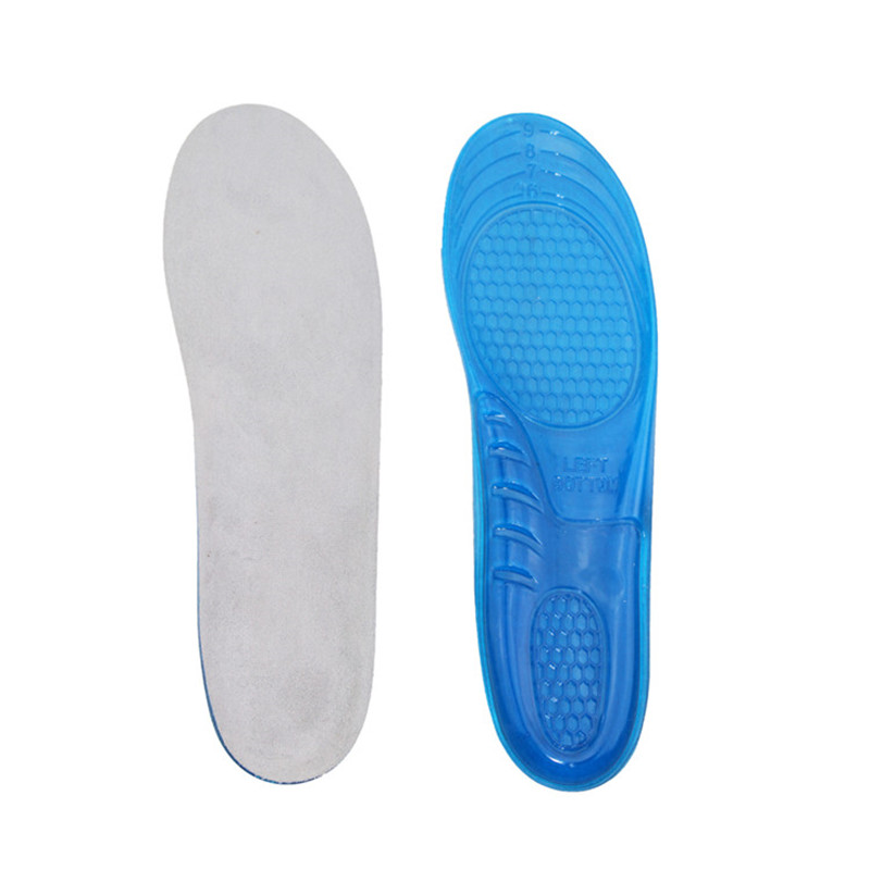 Non slip sport sostegno arco comfort gel silicone pu foam insole per alleviare il dolore della Feet Care