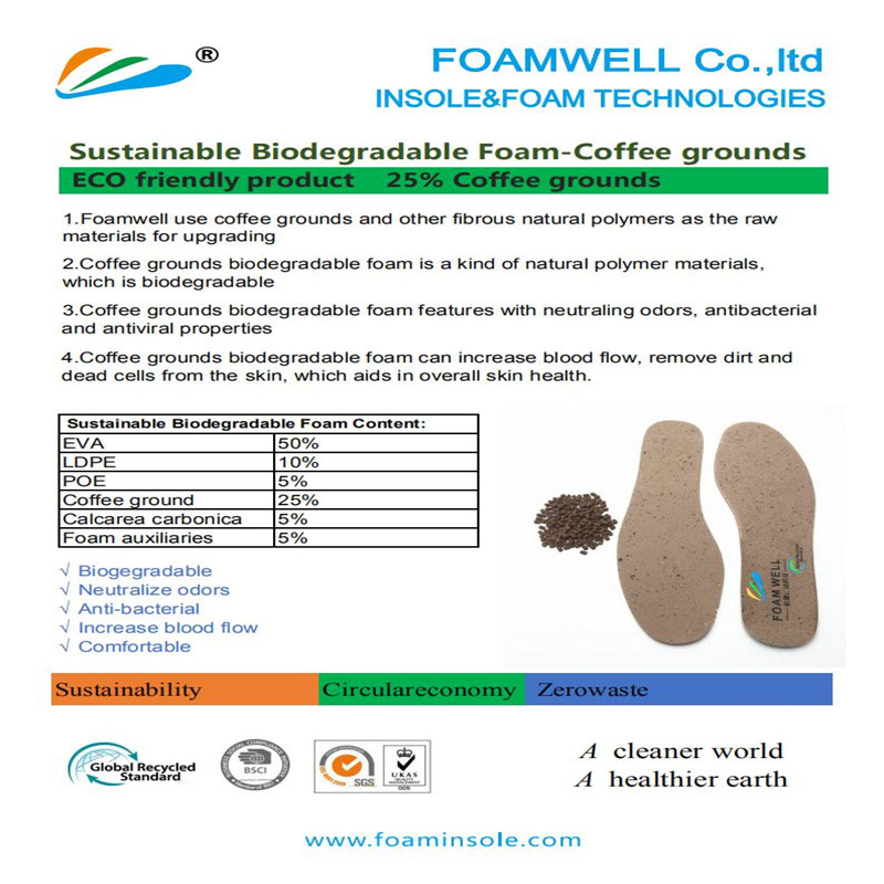 Sostenibile Biodegradabile Foam-Seaweed Foot Foot Care piedi piedi piedi piedi piedi piedi imbottiti scarpe inserti