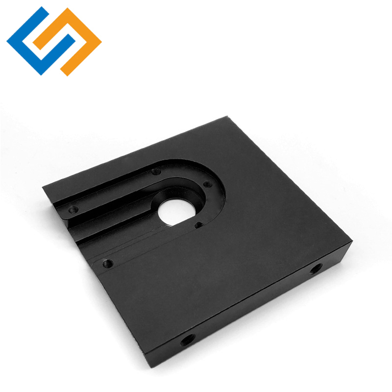 Parti in alluminio anodizzato nero CNC personalizzate