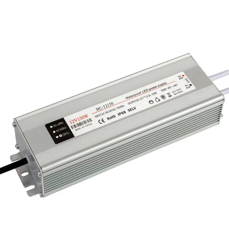 24v 150w tensione stabilizzata IP68 tensione stagnante di alimentazione della lampada subacquea alimentata con involucro di alluminio