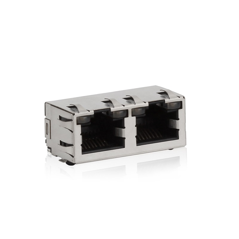 RJ45,1X2, LED, custodia scudo